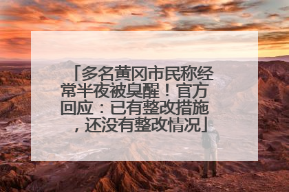 多名黄冈市民称经常半夜被臭醒！官方回应：已有整改措施，还没有整改情况