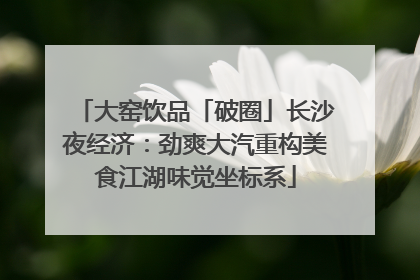大窑饮品「破圈」长沙夜经济：劲爽大汽重构美食江湖味觉坐标系
