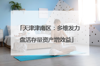 天津津南区：多维发力盘活存量资产增效益