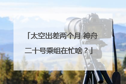 太空出差两个月 神舟二十号乘组在忙啥？