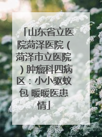 山东省立医院菏泽医院（菏泽市立医院）肿瘤科四病区：小小驱蚊包 暖暖医患情