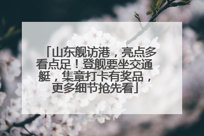 山东舰访港，亮点多看点足！登舰要坐交通艇，集章打卡有奖品，更多细节抢先看