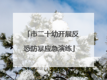 市二十幼开展反恐防暴应急演练
