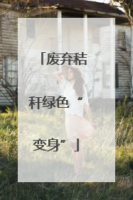 废弃秸秆绿色“变身”