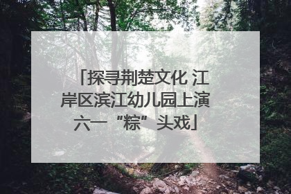 探寻荆楚文化 江岸区滨江幼儿园上演六一“粽”头戏