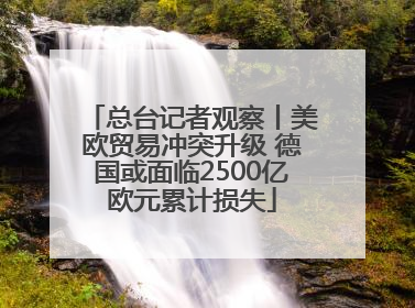 总台记者观察丨美欧贸易冲突升级 德国或面临2500亿欧元累计损失
