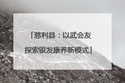 慈利县：以武会友 探索银发康养新模式