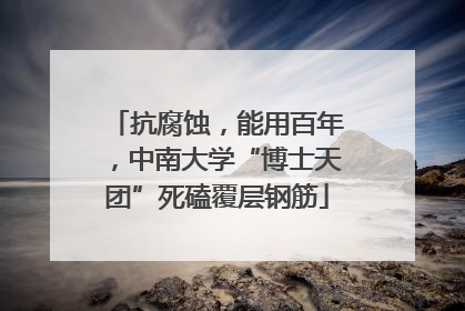 抗腐蚀，能用百年，中南大学“博士天团”死磕覆层钢筋