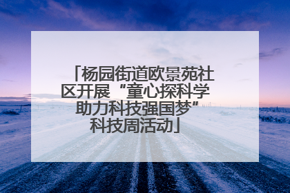 杨园街道欧景苑社区开展“童心探科学 助力科技强国梦”科技周活动