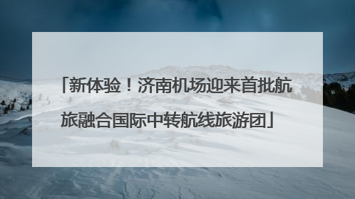 新体验！济南机场迎来首批航旅融合国际中转航线旅游团
