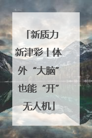 新质力 新津彩丨体外“大脑”也能“开”无人机
