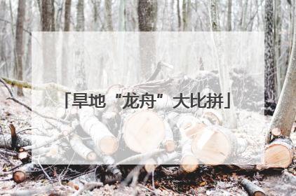 旱地“龙舟”大比拼