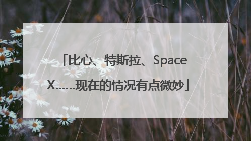 比心、特斯拉、SpaceX……现在的情况有点微妙
