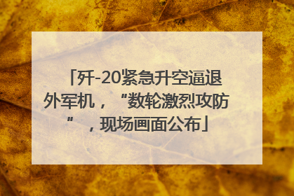 歼-20紧急升空逼退外军机，“数轮激烈攻防”，现场画面公布