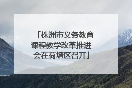 株洲市义务教育课程教学改革推进会在荷塘区召开