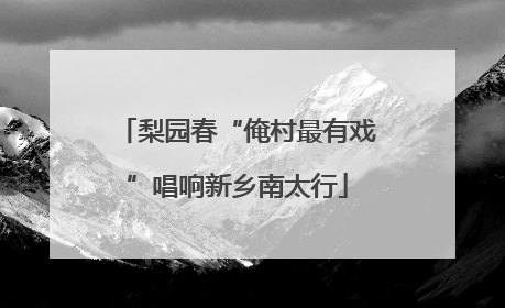 梨园春“俺村最有戏”唱响新乡南太行