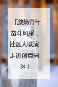激扬青年奋斗风采，社区大联演走进创意园区