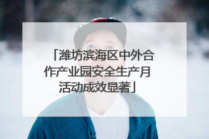 潍坊滨海区中外合作产业园安全生产月活动成效显著