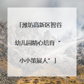 潍坊高新区智谷幼儿园精心培育“小小策展人”