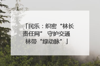 民乐：织密“林长责任网” 守护交通林带“绿动脉”