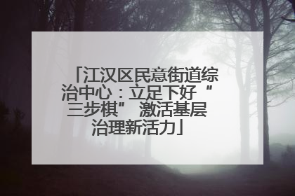 江汉区民意街道综治中心：立足下好“三步棋” 激活基层治理新活力