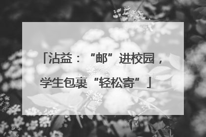 沾益：“邮”进校园，学生包裹“轻松寄”