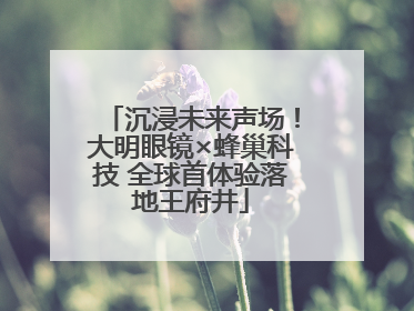 沉浸未来声场！大明眼镜×蜂巢科技 全球首体验落地王府井