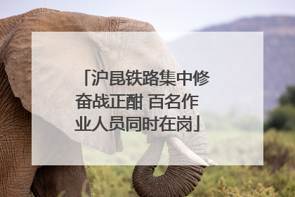 沪昆铁路集中修奋战正酣 百名作业人员同时在岗