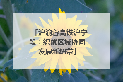 沪渝蓉高铁沪宁段：织就区域协同发展新纽带