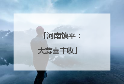 河南镇平：大蒜喜丰收