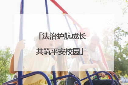 法治护航成长 共筑平安校园