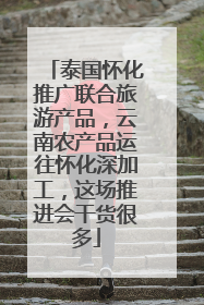 泰国怀化推广联合旅游产品，云南农产品运往怀化深加工，这场推进会干货很多