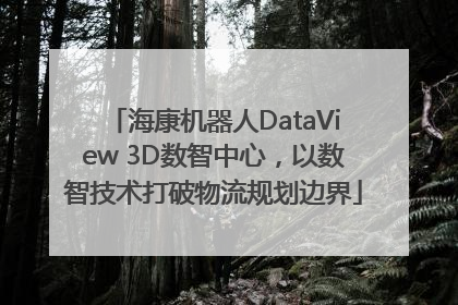 海康机器人DataView 3D数智中心，以数智技术打破物流规划边界