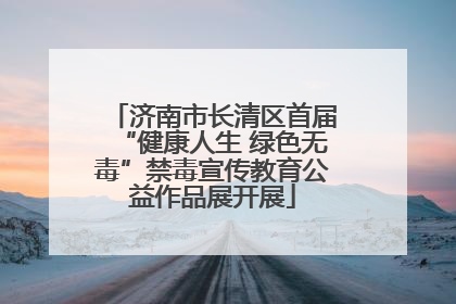 济南市长清区首届“健康人生 绿色无毒”禁毒宣传教育公益作品展开展