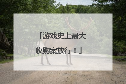 游戏史上最大收购案放行！