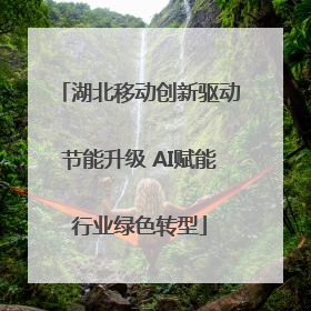 湖北移动创新驱动节能升级 AI赋能行业绿色转型