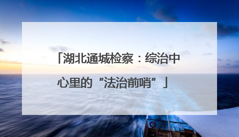 湖北通城检察：综治中心里的“法治前哨”