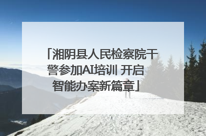湘阴县人民检察院干警参加AI培训 开启智能办案新篇章