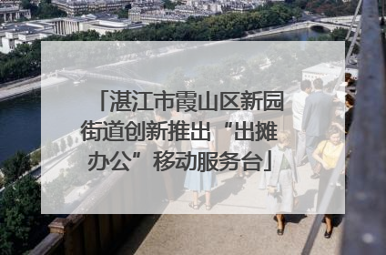 湛江市霞山区新园街道创新推出“出摊办公”移动服务台