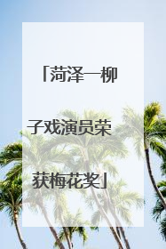 菏泽一柳子戏演员荣获梅花奖