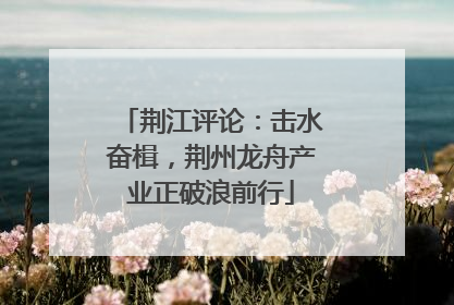 荆江评论：击水奋楫，荆州龙舟产业正破浪前行