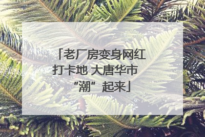 老厂房变身网红打卡地 大唐华市“潮”起来