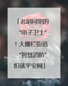 老胡同里的“电子卫士”！大栅栏街道“智慧消防”织就平安网