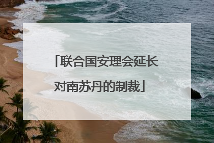 联合国安理会延长对南苏丹的制裁