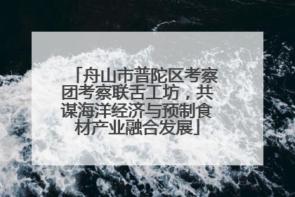 舟山市普陀区考察团考察联舌工坊，共谋海洋经济与预制食材产业融合发展