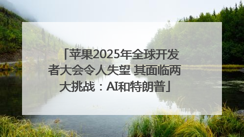 苹果2025年全球开发者大会令人失望 其面临两大挑战：AI和特朗普