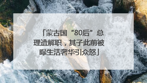 蒙古国“80后”总理遭解职，其子此前被曝生活奢华引众怒
