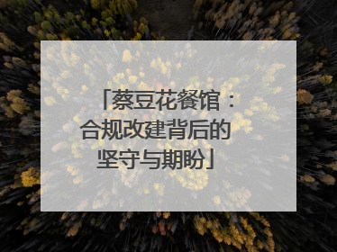 蔡豆花餐馆：合规改建背后的坚守与期盼