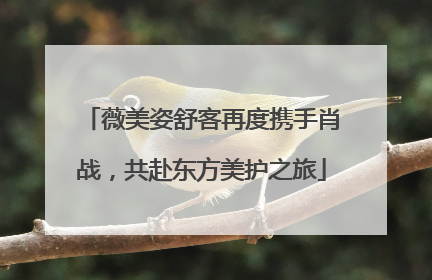 薇美姿舒客再度携手肖战，共赴东方美护之旅