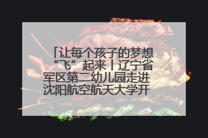 让每个孩子的梦想“飞”起来丨辽宁省军区第二幼儿园走进沈阳航空航天大学开展爱国主义教育